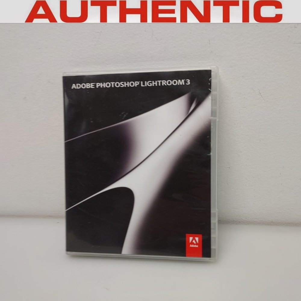 ADOBE PHOTOSHOP LIGHTROOM 3 FULL RETAIL UPGRADE MAC & PC W/ SERIAL NUMBER MINT